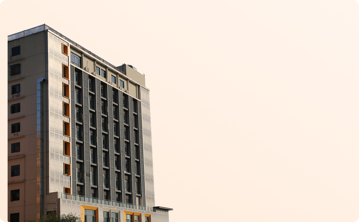 A multi-storey approved diagnostics centre building