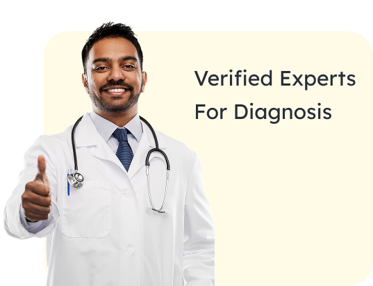 A verified doctor giving a thumbs up